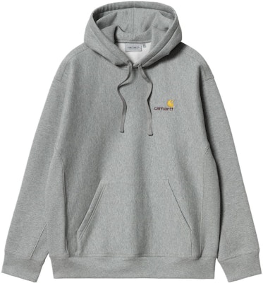 Carhartt WIP FW24 Grey Hoodie with Solid Color Logo Embroidery and Drawstring. I028279-V6-XX Buy Carhartt WIP FW24 Grey Hoodie with Solid Color Logo Embroidery and Drawstring. I028279-V6-XX