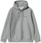 Buy Carhartt WIP FW24 Grey Hoodie with Solid Color Logo Embroidery and Drawstring. I028279-V6-XX