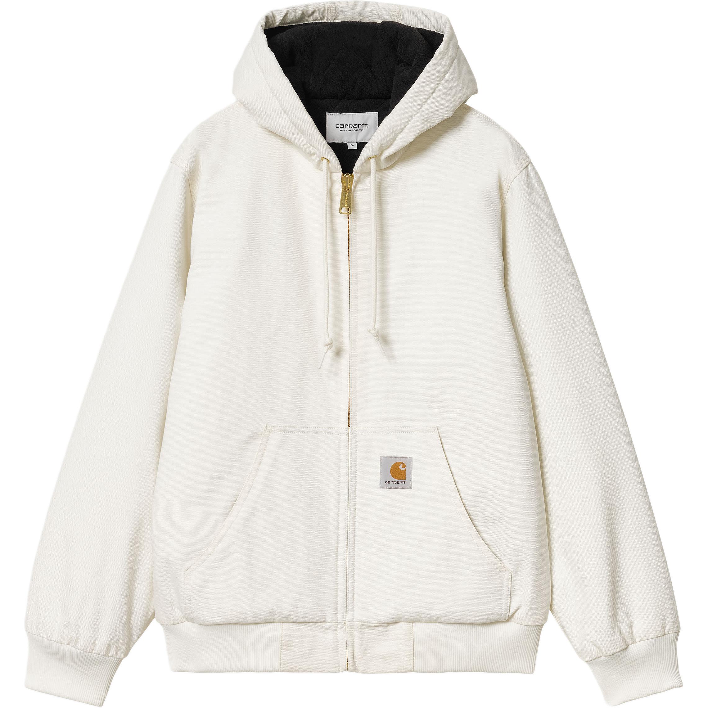 Carhartt WIP FW24 Active Winter Jacket Beige Unisex Hooded Zip-Up Coat I023083-D6-01