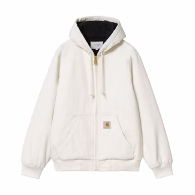 Carhartt WIP FW24 Active Winter Jacket Beige Unisex Hooded Zip-Up Coat I023083-D6-01