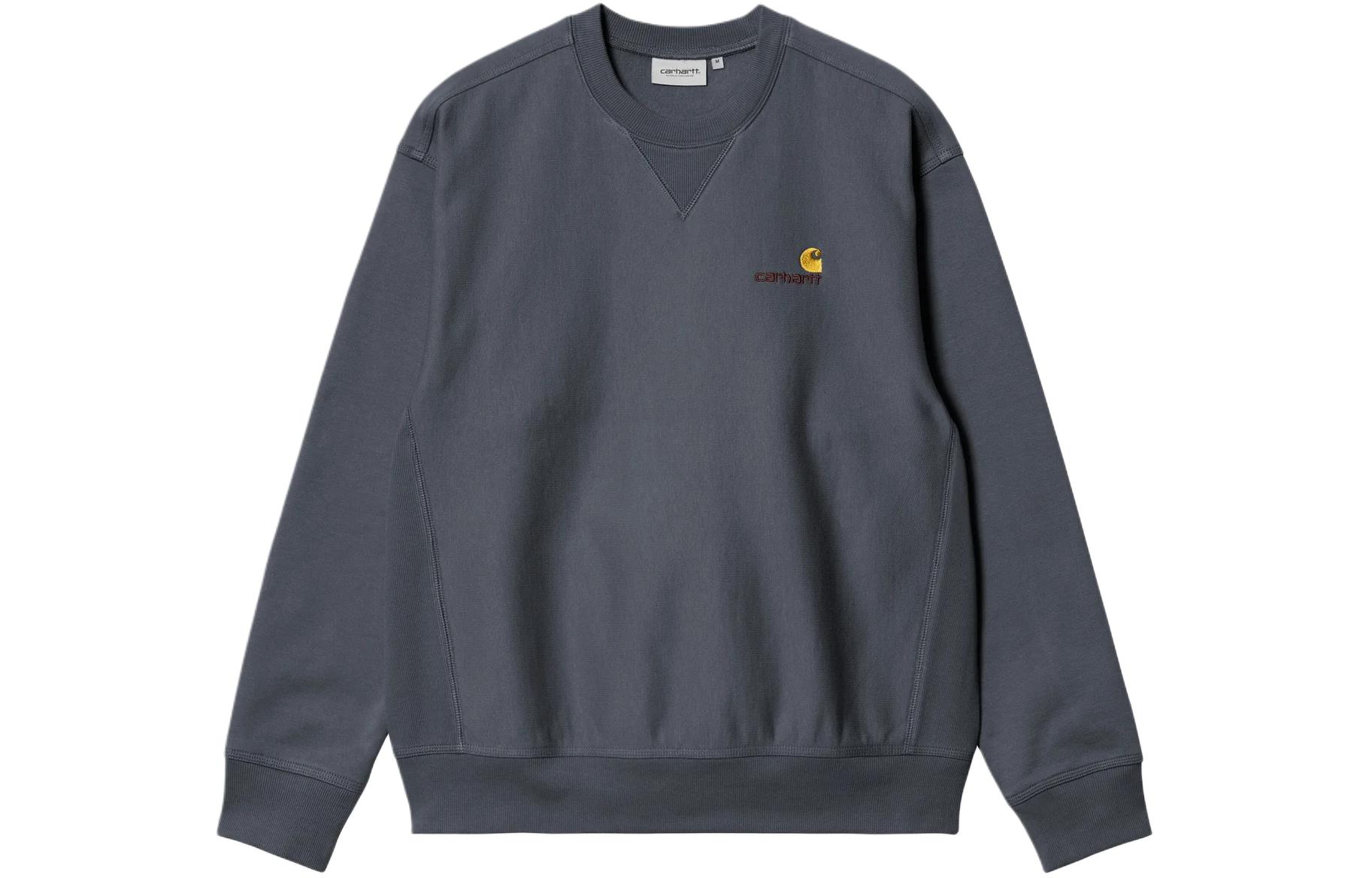 Carhartt WIP FW24 American Script Crewneck Sweatshirt Gray - Long Sleeve I025475-1CQ-XX