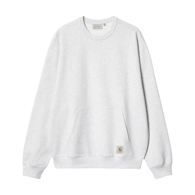 Carhartt WIP FW24 Billy Sweat Grey Unisex Hoodie with Kangaroo Pocket I034038-482-XX