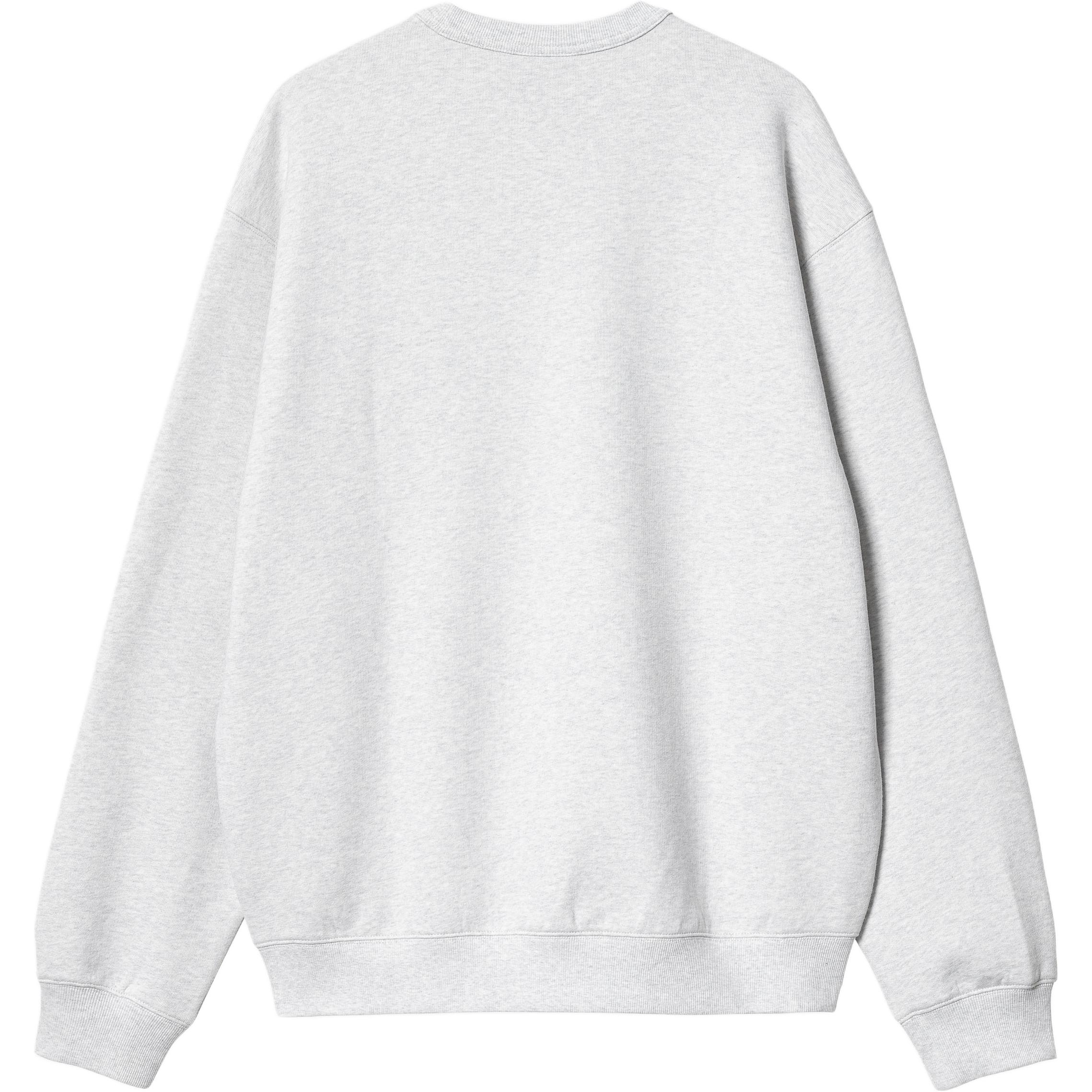 Lookbook Carhartt WIP FW24 Billy Sweat Hoodie Kelabu Unisex dengan Poket Kangaroo I034038-482-XX