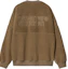 Lookbook Carhartt WIP FW24 棕色刺绣宽松版型印花圆领卫衣 I033991-2K4-XX