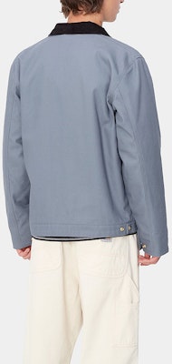 Carhartt WIP FW24 Jaket Detroit Abu Biru Unisex Lengan Panjang dengan Resleting. I015264-2EP-01 Details for Carhartt WIP FW24 Jaket Detroit Abu Biru Unisex Lengan Panjang dengan Resleting. I015264-2EP-01