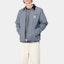 Sizing Carhartt WIP FW24 Jaket Detroit Abu Biru Unisex Lengan Panjang dengan Resleting. I015264-2EP-01