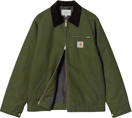 Carhartt WIP FW24 Detroit Jaket Hijau Unisex Lengan Panjang Hoodie Logo Patch. I015264-2EO-01 Lookbook Carhartt WIP FW24 Detroit Jaket Hijau Unisex Lengan Panjang Hoodie Logo Patch. I015264-2EO-01