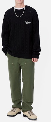 カーハート WIP FW24 ダブルニー ルーズフィット ジッパーフライパンツ ユニセックス グリーン I031501-2BR-02 Purchase カーハート WIP FW24 ダブルニー ルーズフィット ジッパーフライパンツ ユニセックス グリーン I031501-2BR-02