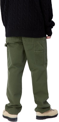 カーハート WIP FW24 ダブルニー ルーズフィット ジッパーフライパンツ ユニセックス グリーン I031501-2BR-02 Details for カーハート WIP FW24 ダブルニー ルーズフィット ジッパーフライパンツ ユニセックス グリーン I031501-2BR-02