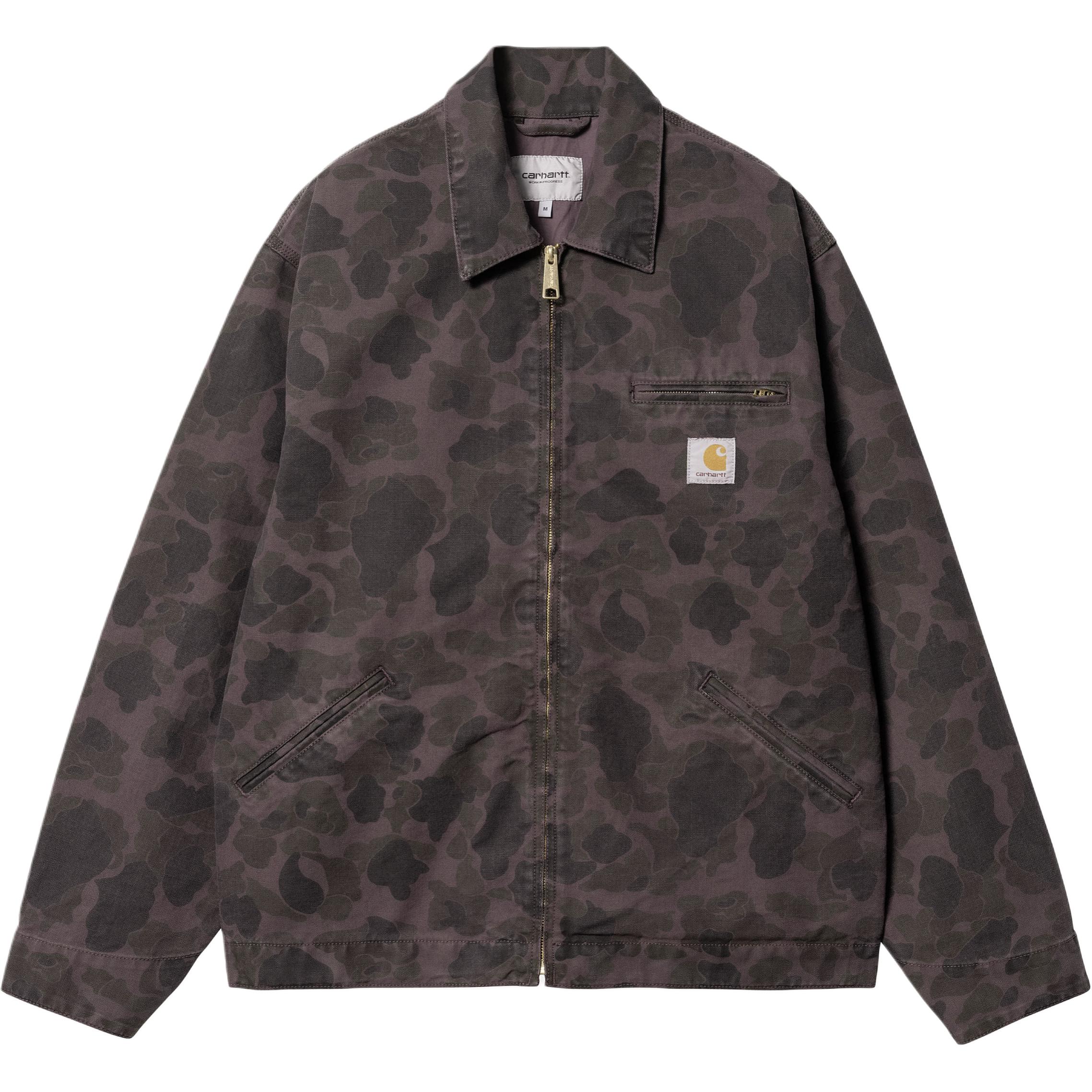 Order カーハート WIP FW24 ダックデトロイトジャケット ブラウン 長袖 ジッパーポケット付き I034281-2MR-GD