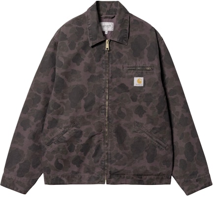 カーハート WIP FW24 ダックデトロイトジャケット ブラウン 長袖 ジッパーポケット付き I034281-2MR-GD Order カーハート WIP FW24 ダックデトロイトジャケット ブラウン 長袖 ジッパーポケット付き I034281-2MR-GD