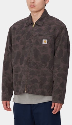 カーハート WIP FW24 ダックデトロイトジャケット ブラウン 長袖 ジッパーポケット付き I034281-2MR-GD Purchase カーハート WIP FW24 ダックデトロイトジャケット ブラウン 長袖 ジッパーポケット付き I034281-2MR-GD