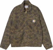 Order Carhartt WIP FW24 Duck Detroit 外套 迷彩綠 男女共用 長袖釦扣外套 I034281-2MQ-GD