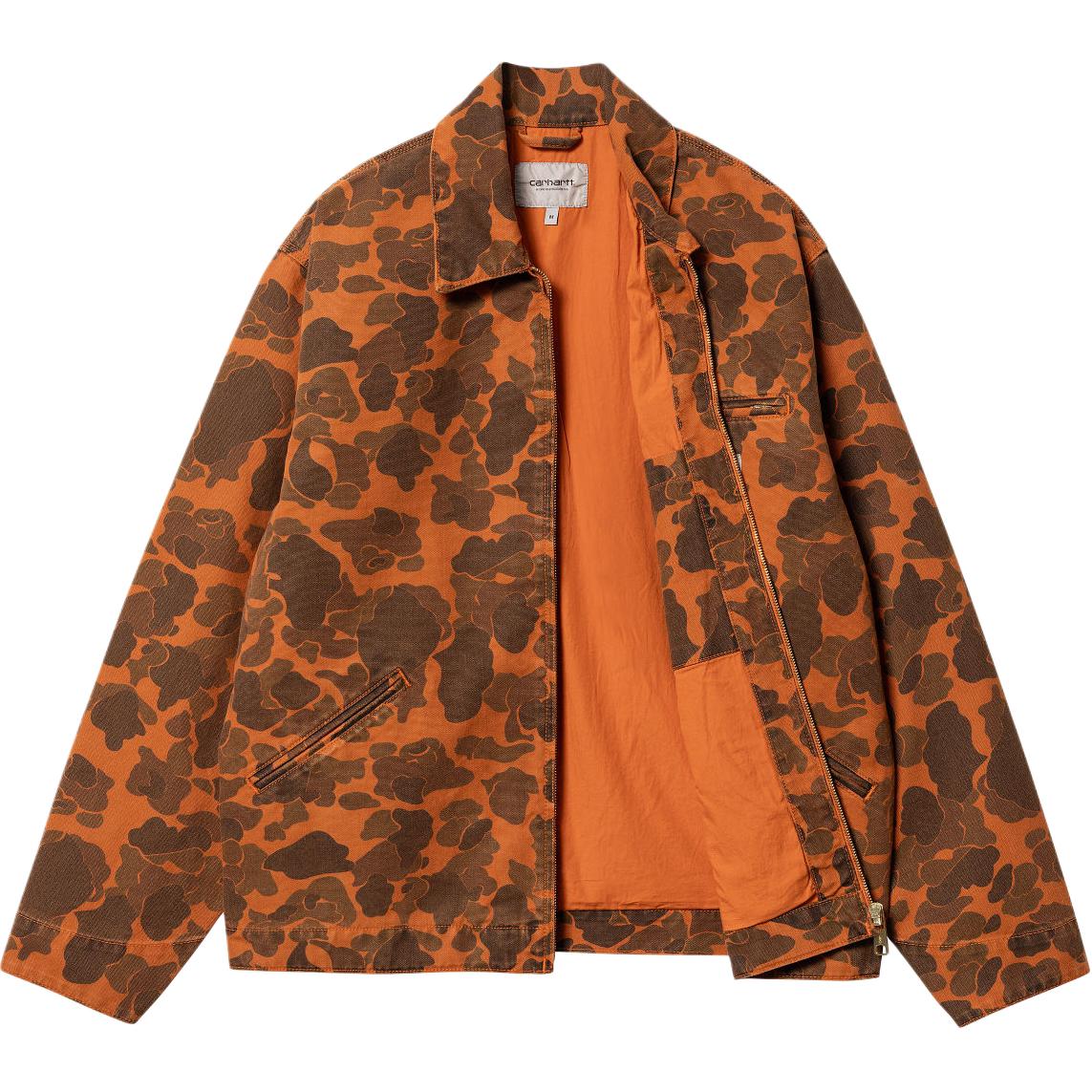 Shop Chaqueta Carhartt WIP FW24 Duck Detroit Camo Triple Stitch Marrón Manga Larga. I034281-2FA-GD