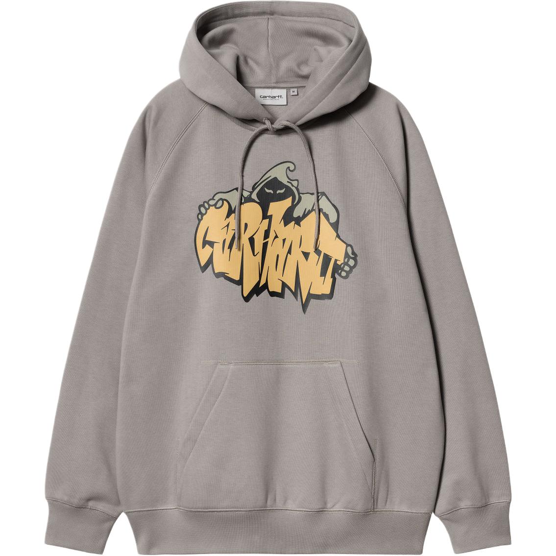 Carhartt WIP FW24 Hooded Yute Sweat Grey Unisex Oversized Pullover Hoodie I033937-29K-XX