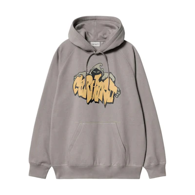 Carhartt WIP FW24 Hooded Yute Sweat Grey Unisex Oversized Pullover Hoodie I033937-29K-XX