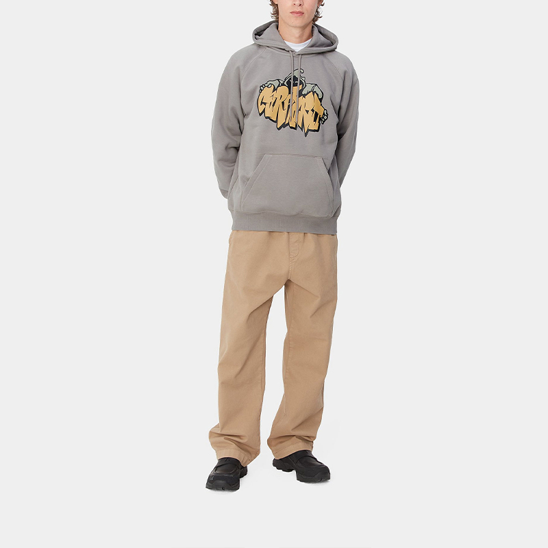 Shop Carhartt WIP FW24 Hoodie Kelabu Uniseks Oversized Pullover Sweater I033937-29K-XX