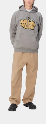 Carhartt WIP FW24 Hoodie Kelabu Uniseks Oversized Pullover Sweater I033937-29K-XX Shop Carhartt WIP FW24 Hoodie Kelabu Uniseks Oversized Pullover Sweater I033937-29K-XX