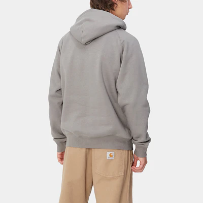 Carhartt WIP FW24 Hoodie Kelabu Uniseks Oversized Pullover Sweater I033937-29K-XX Details for Carhartt WIP FW24 Hoodie Kelabu Uniseks Oversized Pullover Sweater I033937-29K-XX