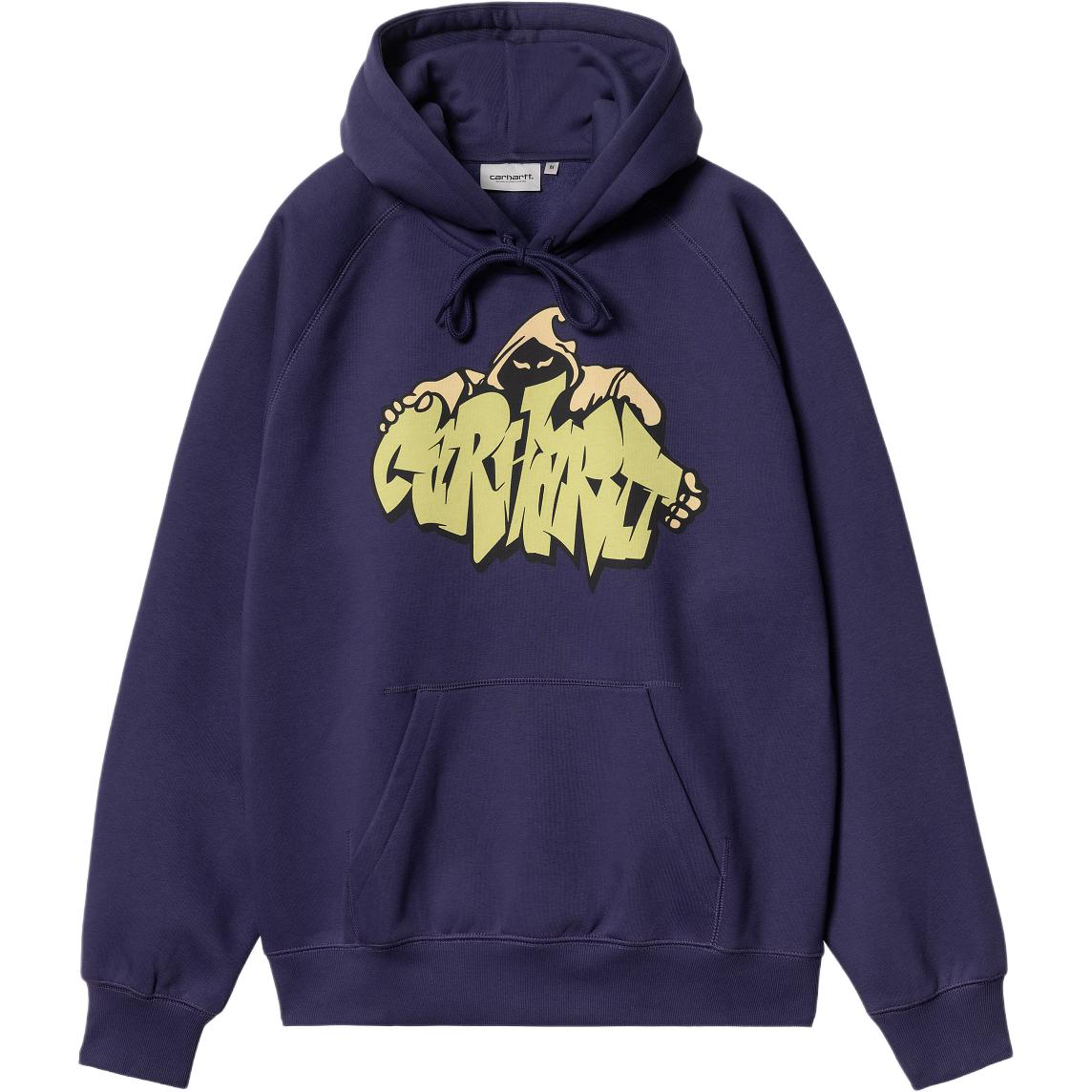 Carhartt WIP FW24 Hooded Yute Sweat Purple Loose Fit Hoodie Unisex I033937-2BZ-XX