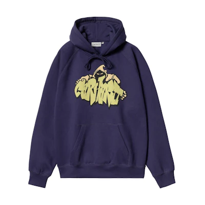 Carhartt WIP FW24 Hooded Yute Sweat Purple Loose Fit Hoodie Unisex I033937-2BZ-XX