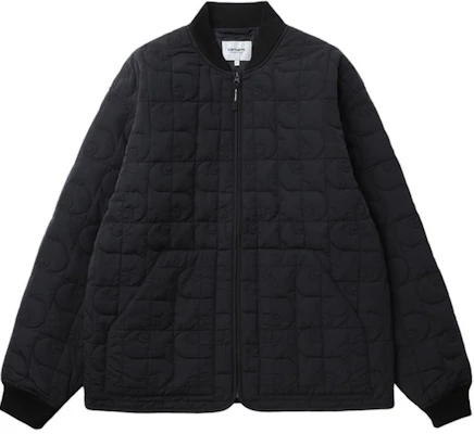 カーハート WIP FW24 ロゴ キルティング スタンドカラー ジャケット ブラック CHXJKA242004N-BKX Buy カーハート WIP FW24 ロゴ キルティング スタンドカラー ジャケット ブラック CHXJKA242004N-BKX