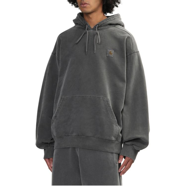 Details for Carhartt WIP FW24 Baju Hoodie Longgar Logo Sweatshirt CHXSWI029523N