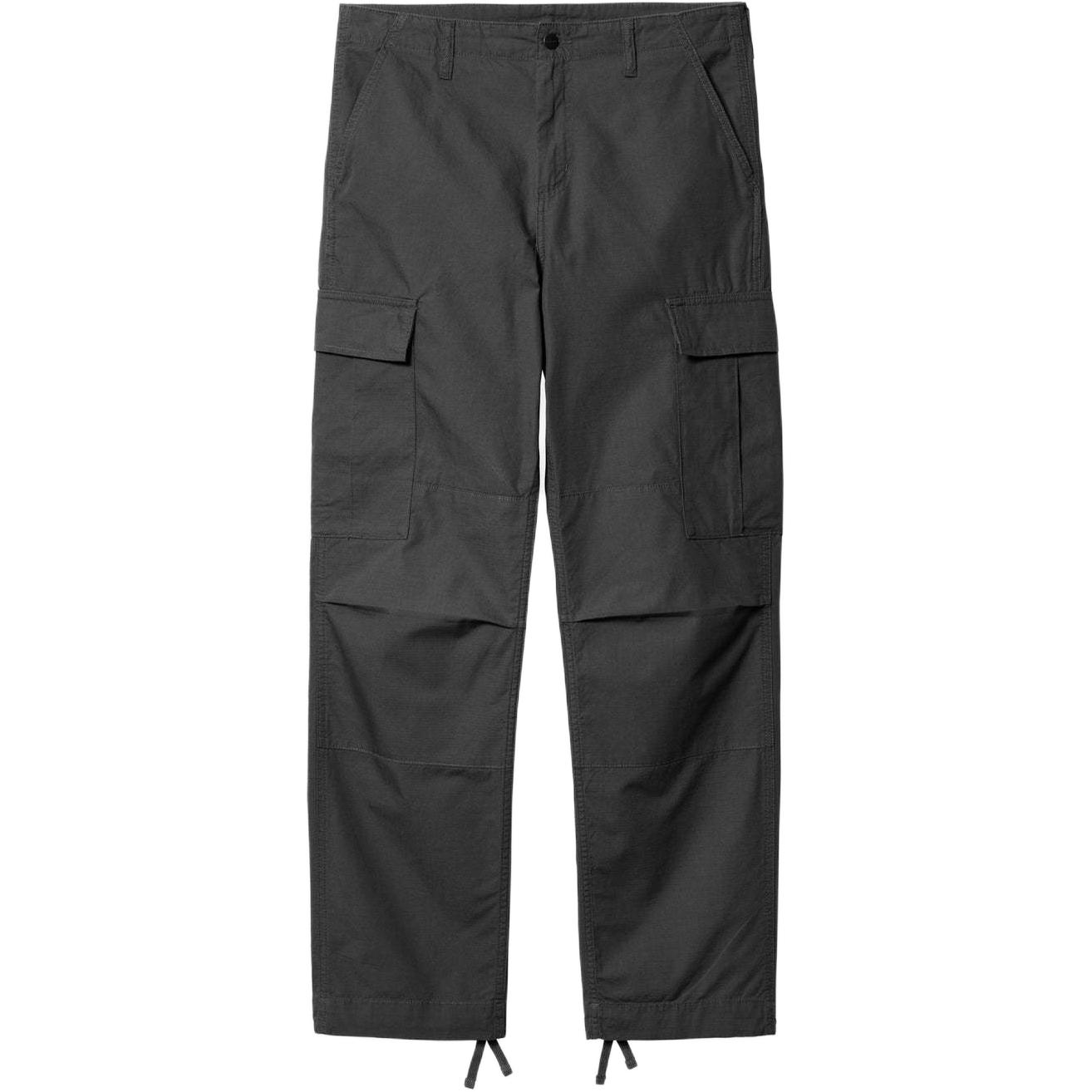 Carhartt WIP FW24 Low-Rise Zip Fly Work Pants Graphite I032467-87-02