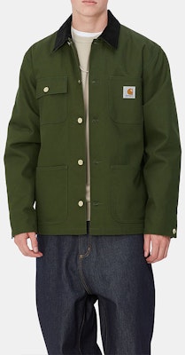 카하트 WIP FW24 미시간 코트 그린 유니섹스 싱글브레스트 자켓 I015261-2EO-01 Details for 카하트 WIP FW24 미시간 코트 그린 유니섹스 싱글브레스트 자켓 I015261-2EO-01