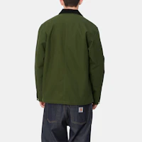 Sizing Carhartt WIP FW24 Michigan 外套 綠色 男女單排扣夾克式外套。 I015261-2EO-01