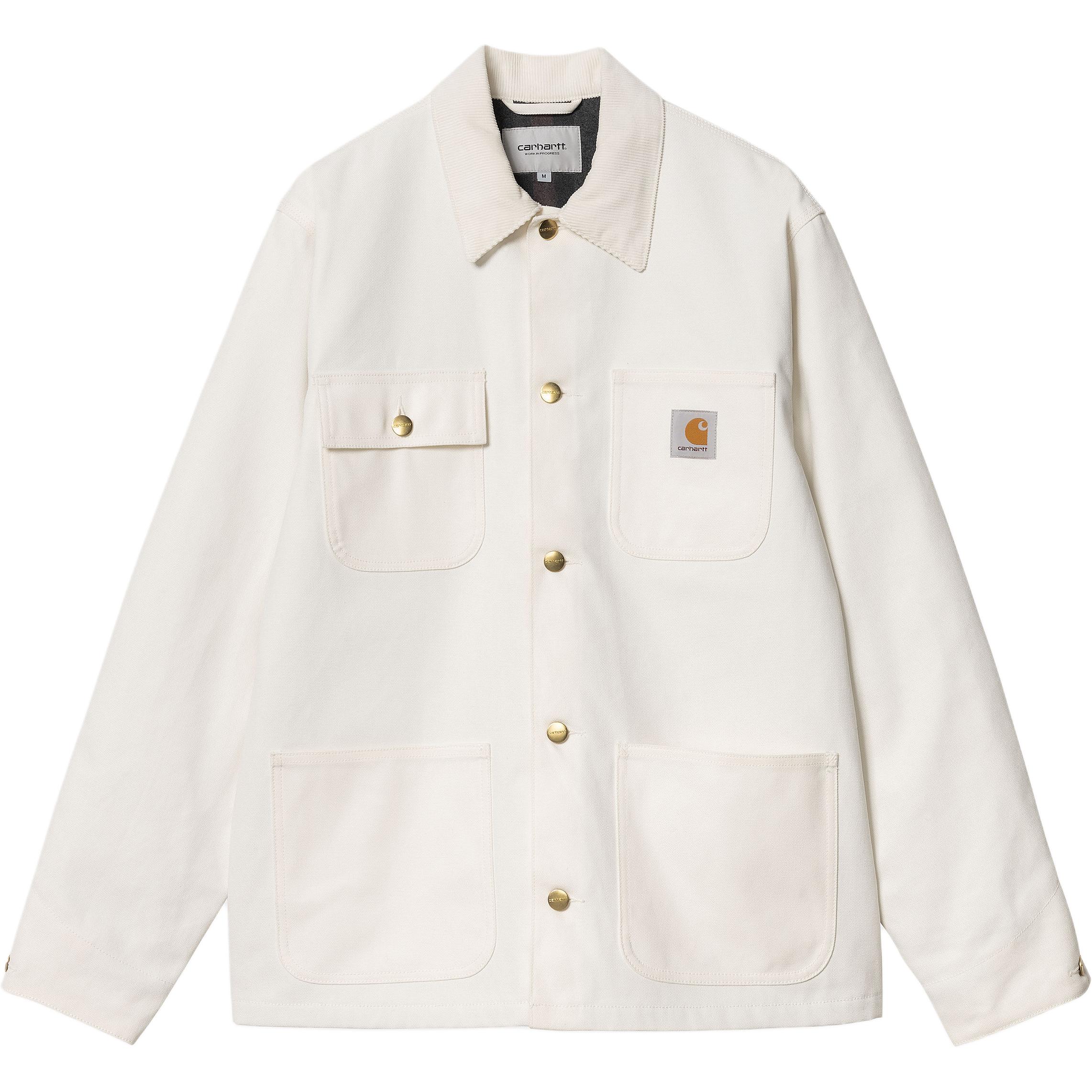 Order Carhartt WIP FW24 Jaket Michigan Unisex Off-White Kancing Depan. I015261-0DJ-01