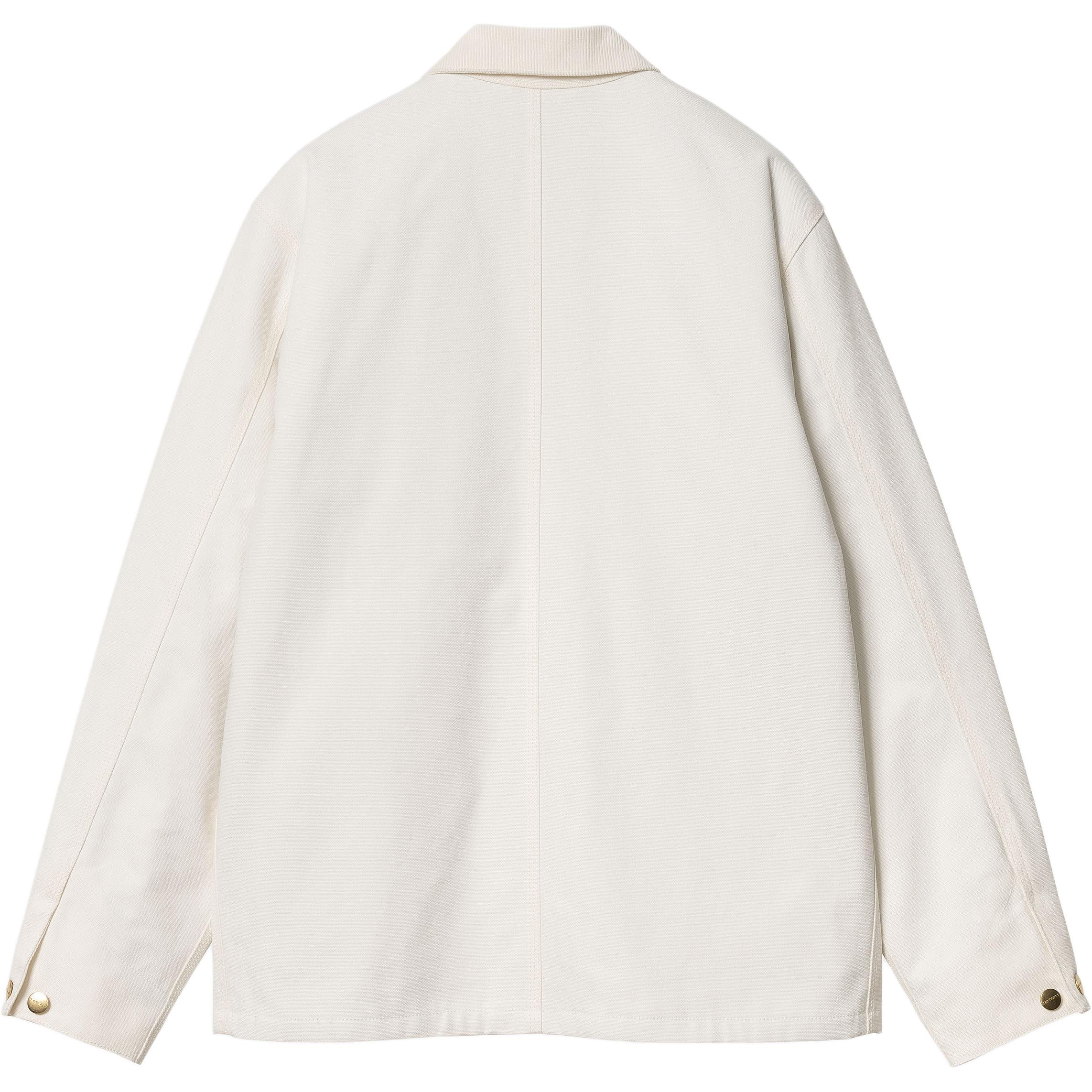 Lookbook Carhartt WIP FW24 Jaket Michigan Unisex Off-White Kancing Depan. I015261-0DJ-01