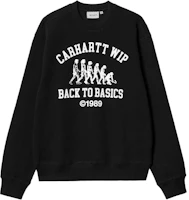Carhartt WIP FW24 Oversized Logo Print Crewneck Sweatshirt Casual Top I034040-0D2-XX Carhartt WIP FW24 Oversized Logo Print Crewneck Sweatshirt Casual Top I034040-0D2-XX
