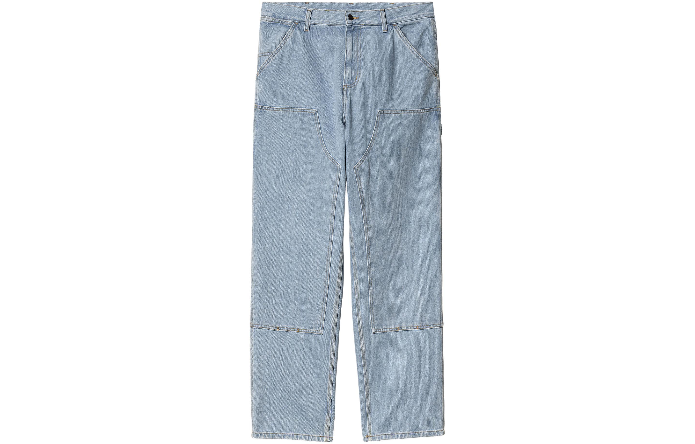 Carhartt WIP FW24 Relaxed Fit Double Knee Denim Pants Blue I032699-01-A3