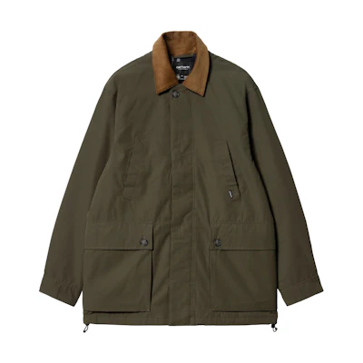 Carhartt WIP FW24 Solid Zip-Up Collar Jacket Brown Unisex Casual 1032249-0GR