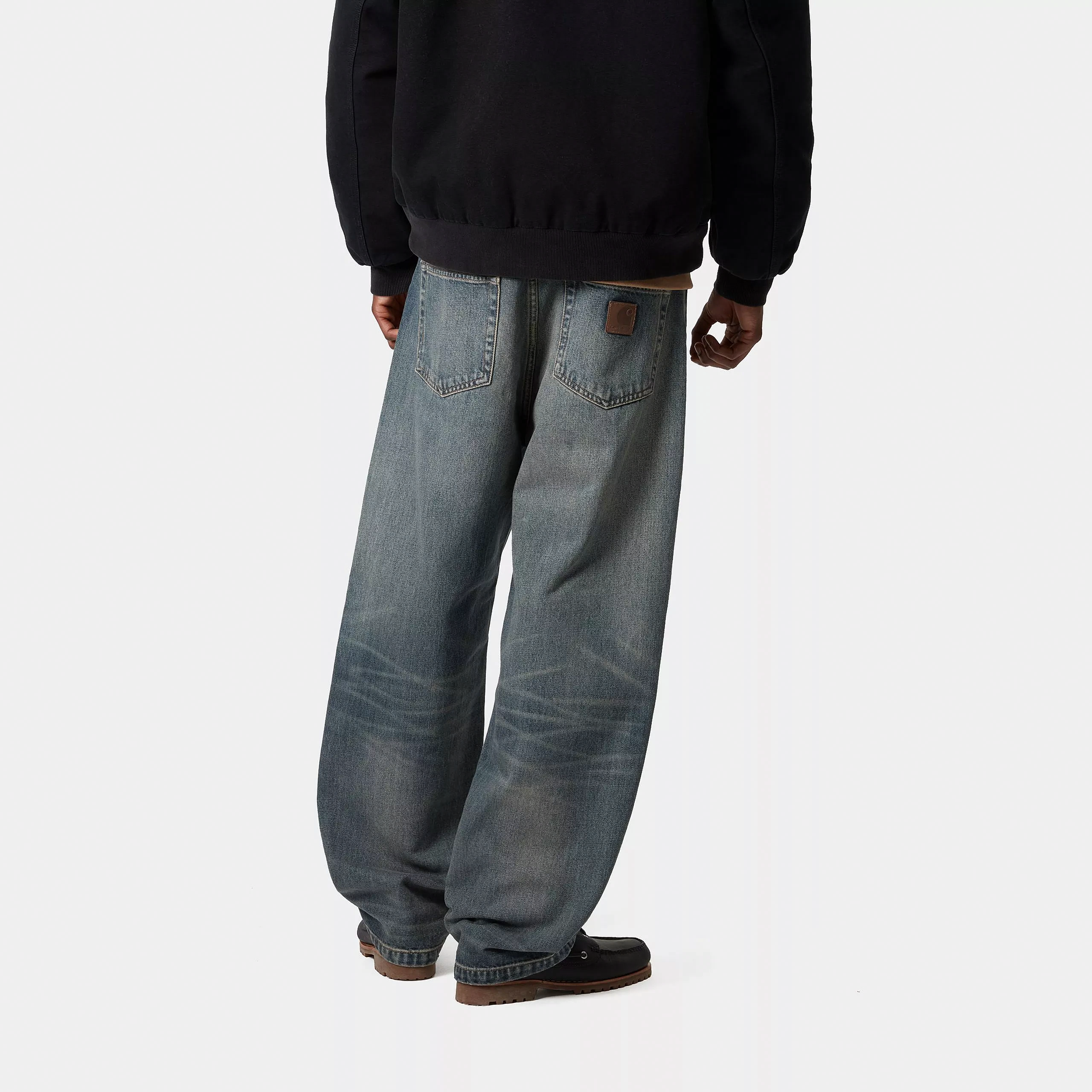 Purchase カーハート WIP FW24 ウォッシュド ルーズテーパード ジップジーンズ ユニセックス ブルー I034733-01-4Q