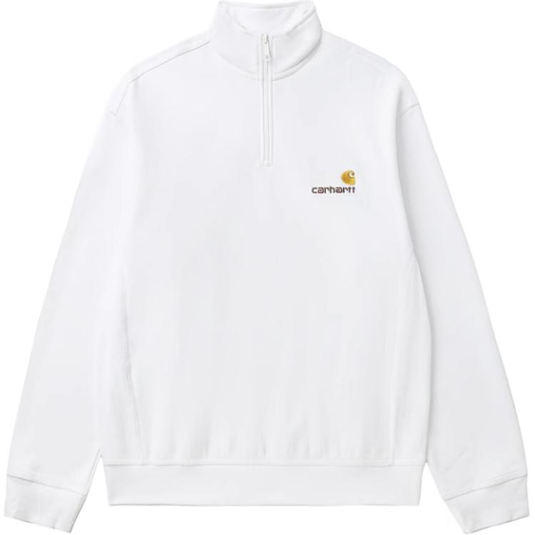 Order Carhartt WIP FW24 白色宽松版休闲长袖男女同款卫衣 CHXSWI027014N