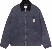 Carhartt WIP FW25 OG Detroit Jacket Classic Loose-Fit Zip-Up Outerwear I035614-0DI-4O Carhartt WIP FW25 OG Detroit Jacket Classic Loose-Fit Zip-Up Outerwear I035614-0DI-4O