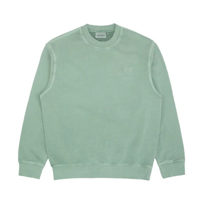 Carhartt WIP Garment Dyed Crewneck Sweatshirt Men’s Green CHXSWI027814F-GRL
