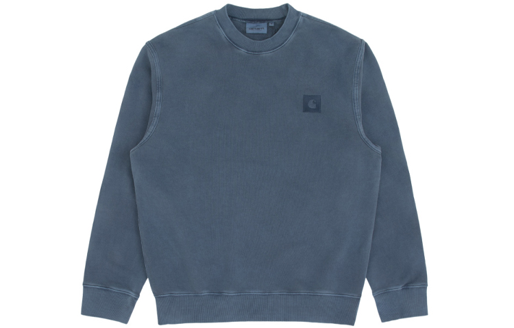 Carhartt WIP Garment Dyed Distressed Crewneck Sweatshirt Men’s Navy Blue CHXSWI027814F-NYX