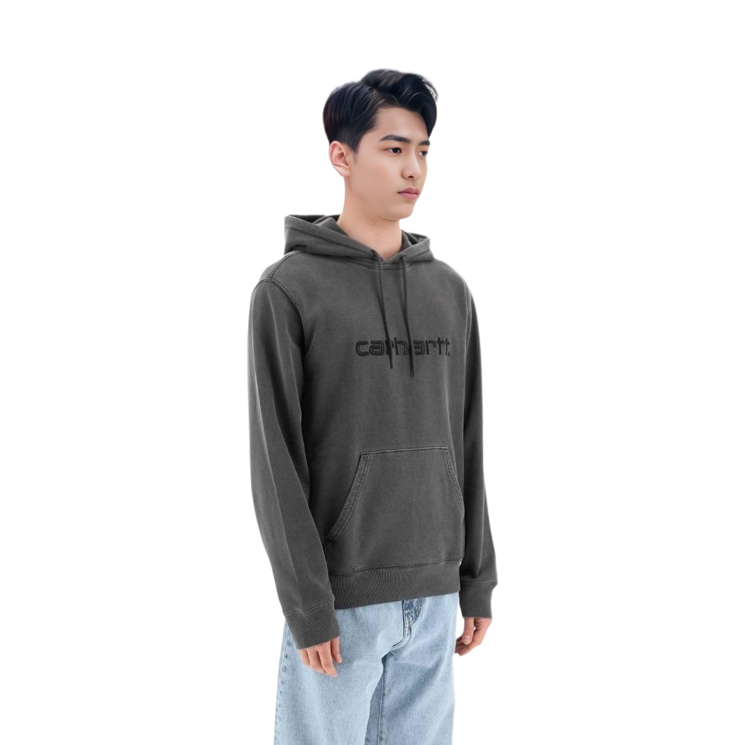 Carhartt WIP Gray Letter Logo Hoodie I030145-89G-D0 圖 3