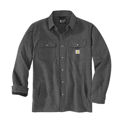Carhartt WIP Gray Logo Embroidered Loose-Fit Long-Sleeve Jacket 105939-CRH