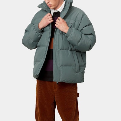 Carhartt WIP 綠色Logo立領羽絨外套冬季系列 I029450-0GA-XX Details for Carhartt WIP 綠色Logo立領羽絨外套冬季系列 I029450-0GA-XX