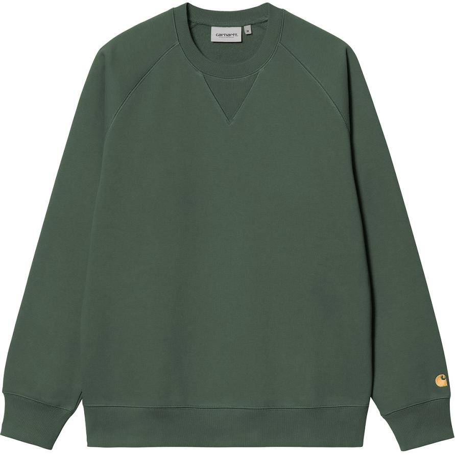 Carhartt WIP Green Solid Color Crewneck Sweatshirt I033660-2CX-XX