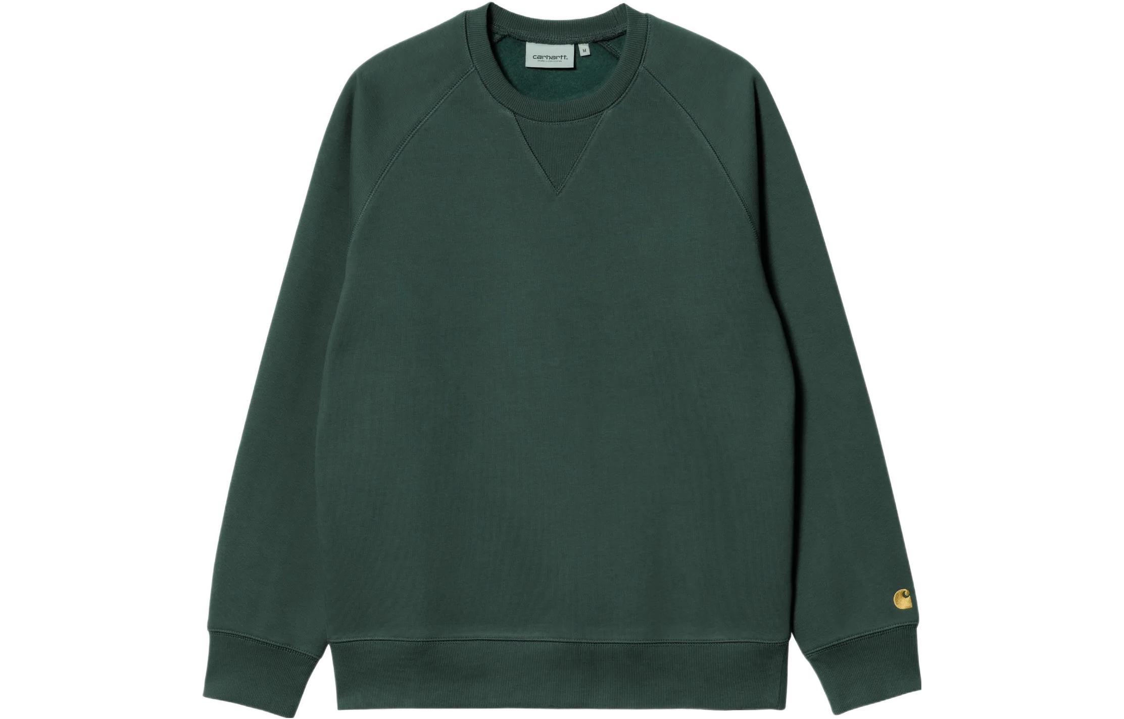 Carhartt WIP Green Solid Color Crewneck Sweatshirt I026383-0XX-XX