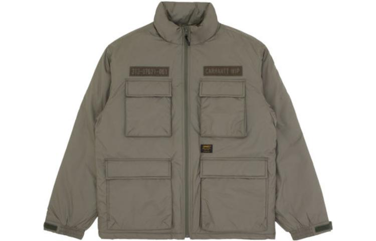 Carhartt WIP Green Utility Multi-Pocket Stand Collar Zip Jacket Mens A202003-966-90
