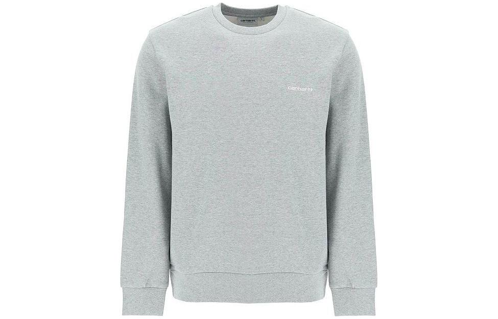 Carhartt WIP Grey Crewneck Sweatshirt with Embroidered Logo 1031242-00D-XX
