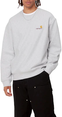 Carhartt WIP 灰色刺绣标志圆领卫衣 I025475-482-XX Shop Carhartt WIP 灰色刺绣标志圆领卫衣 I025475-482-XX