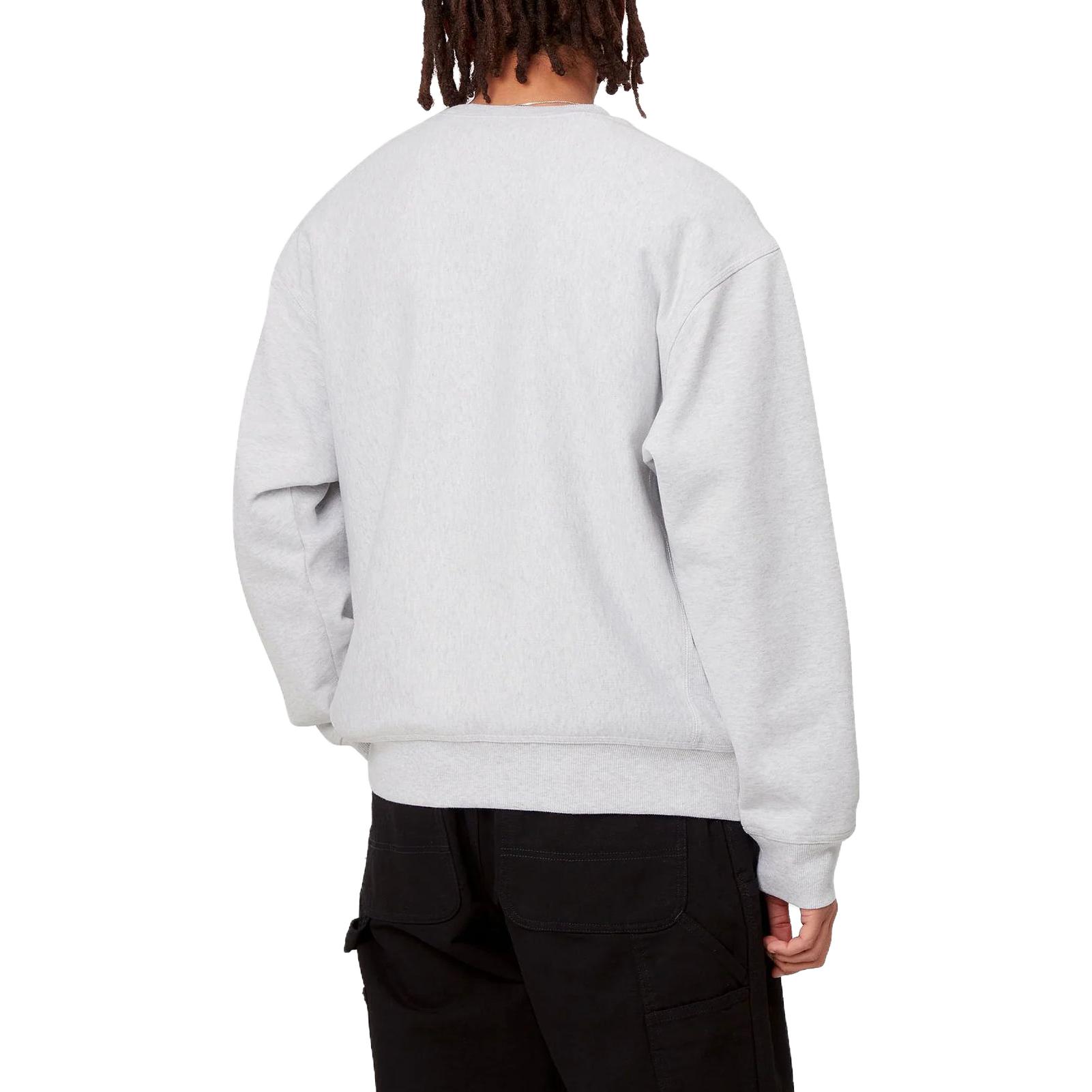 Purchase Carhartt WIP 灰色刺绣标志圆领卫衣 I025475-482-XX