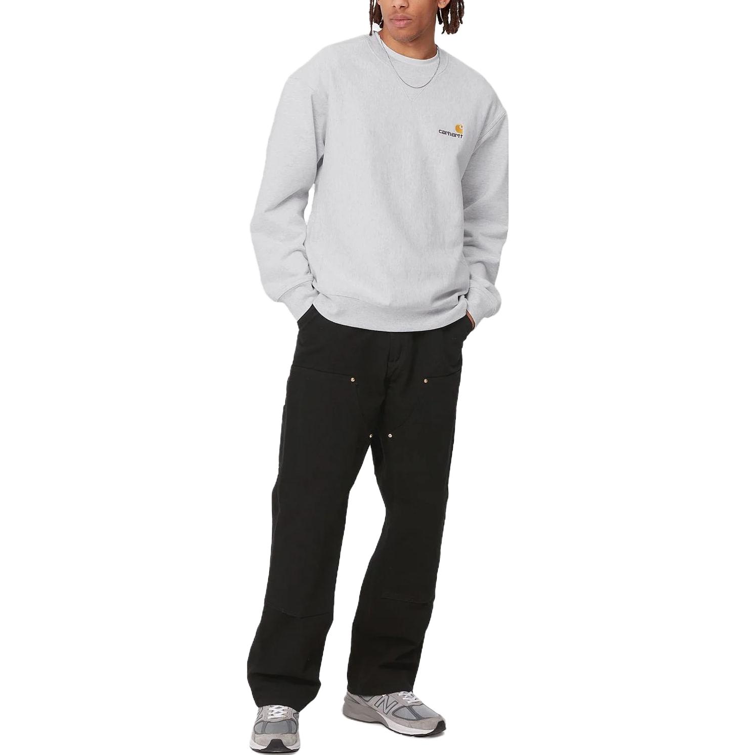 Details for Carhartt WIP 灰色刺绣标志圆领卫衣 I025475-482-XX